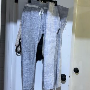 Lululemon Gray aize 4 Ready to Rulu Joggers + light gray leggings-4